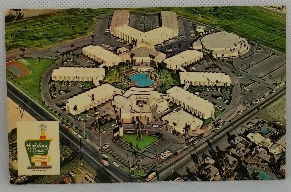 Holiday Inn Palm Springs California Aerial View Vintage Postcard