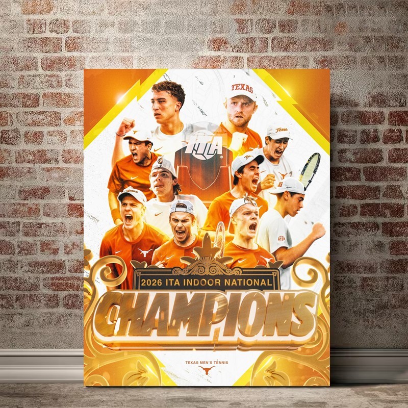 Texas Longhorns 2026 ITA Indoors National Champions Poster