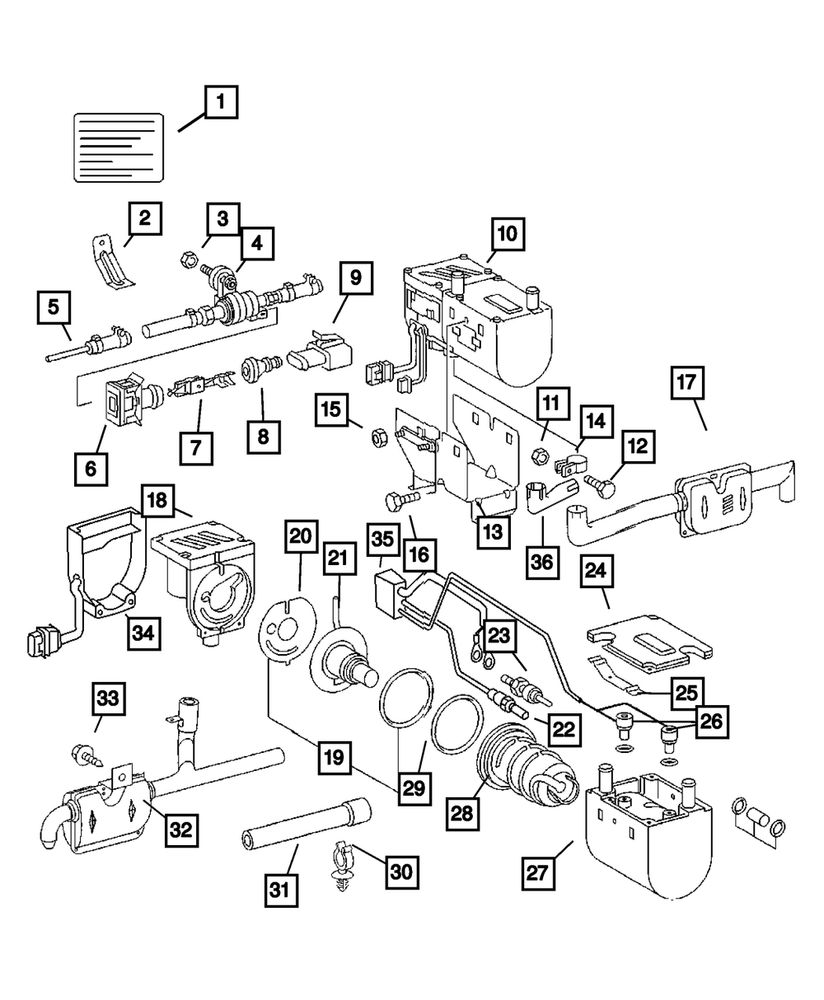 Genuine Mopar Supplemental Diesel Fuel Heater 5135680AA