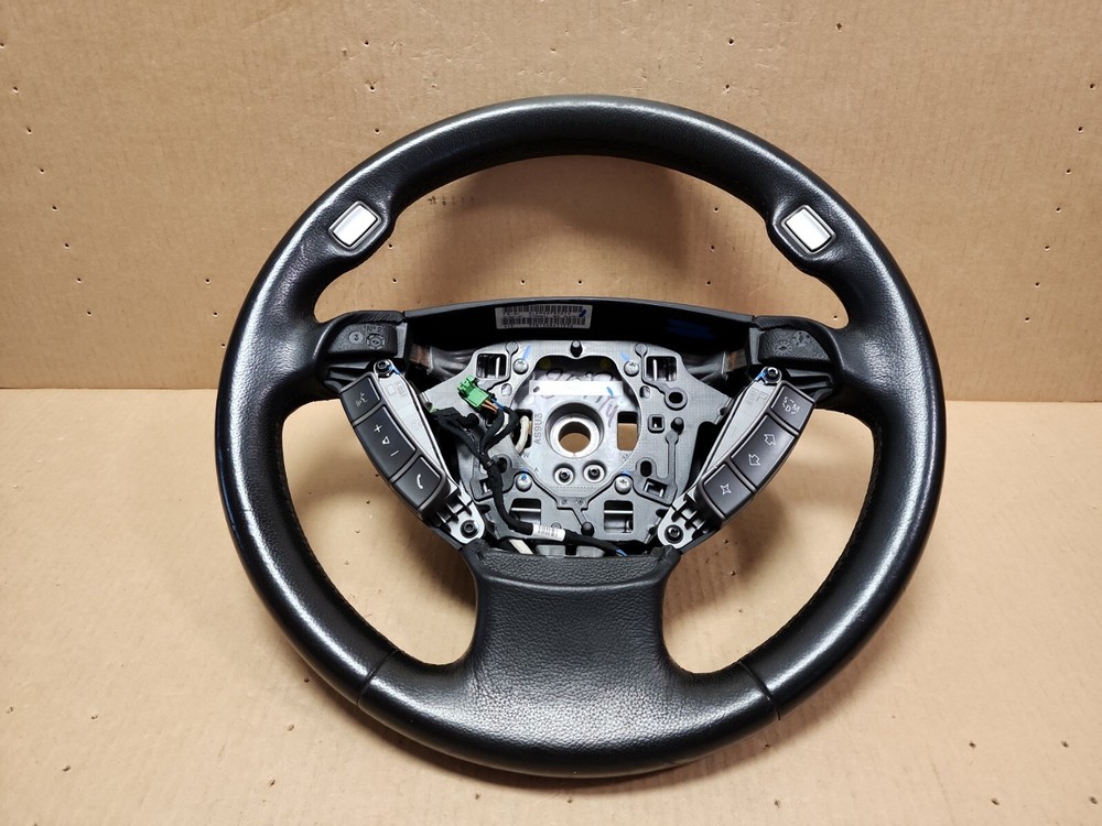 2002-2005 BMW 745i 745Li OEM 3 SPOKE BLACK LEATHER STREERING WHEEL 6916692