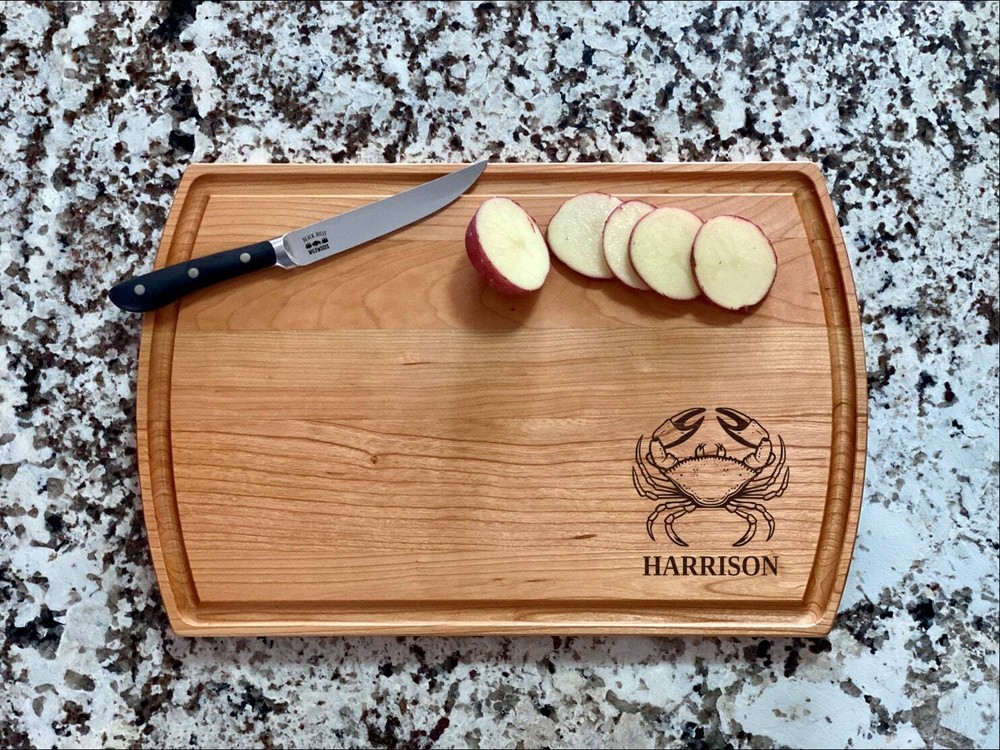 Crab Cutting Board | Seafood Charcuterie Board | Custom Serving Tray |