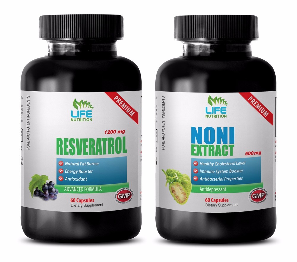 antioxidant powder - RESVERATROL – NONI COMBO 2B - resveratrol and curcumin