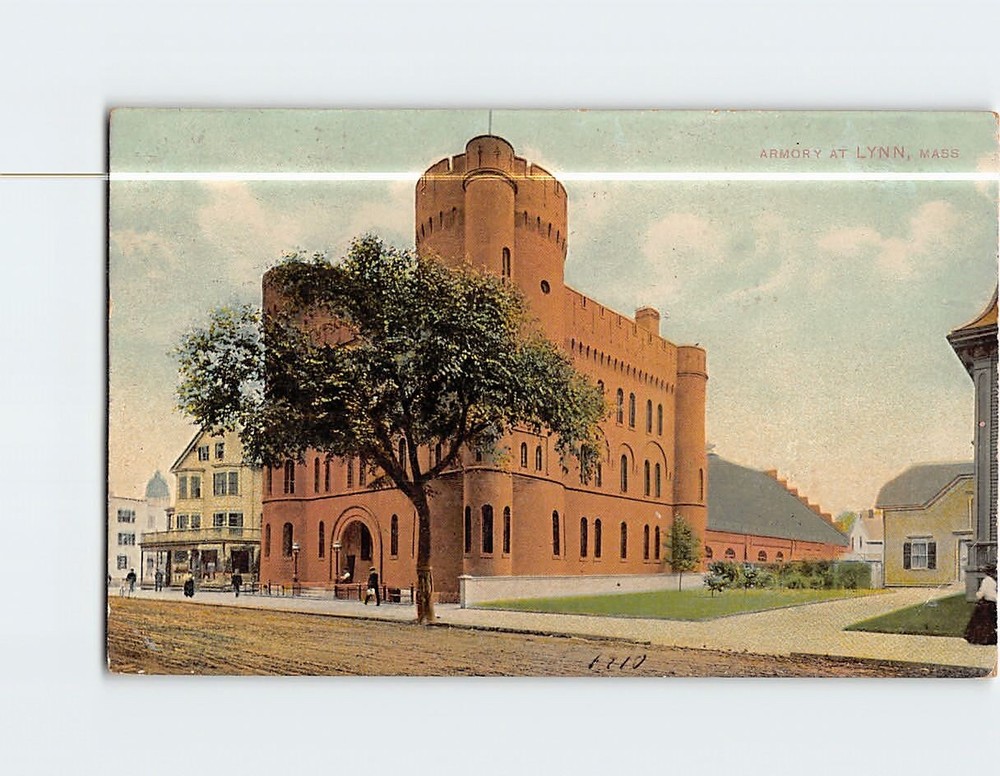 Postcard Armory At Lynn Massachusetts USA