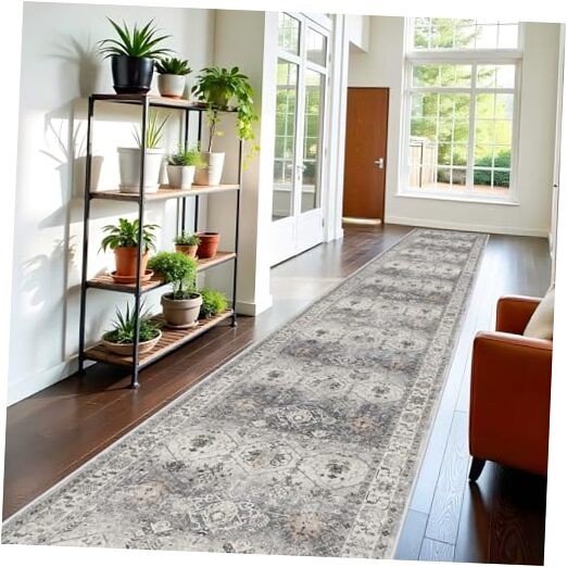 Washable Runner Rug 3x14 - Hallway Runner Rug Kitchen Rugs and Mats Non Skid