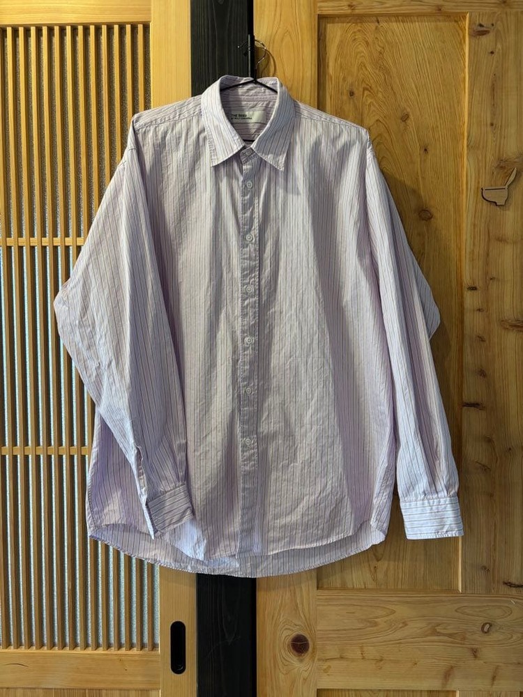 WILLY CHAVARRIA Light Purple Stripe Shirt XL - Excellent Condition
