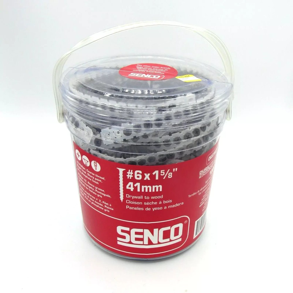Senco DuraSpin No # 6  X 1-5/8 in.   #2 Phillips Drywall Screws 1000 pk 06A162P