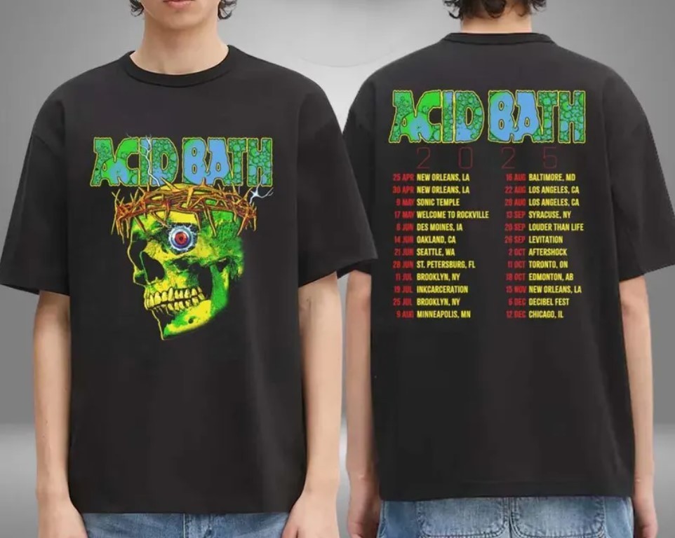 Acid Bath Merch American Tour 2025 Unisex T-Shirt-image