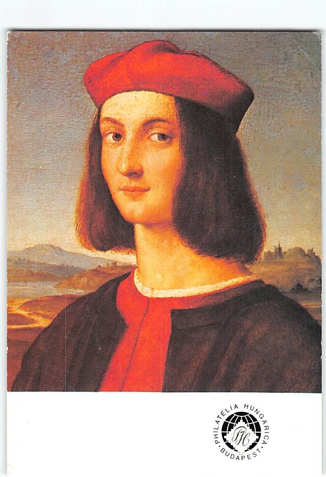 Postcard Portrait of Pietro Bembo Painting by Raphael