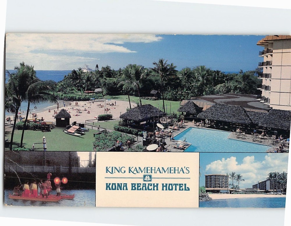 Postcard King Kamehameha Kona Beach Hotel Hawaii USA