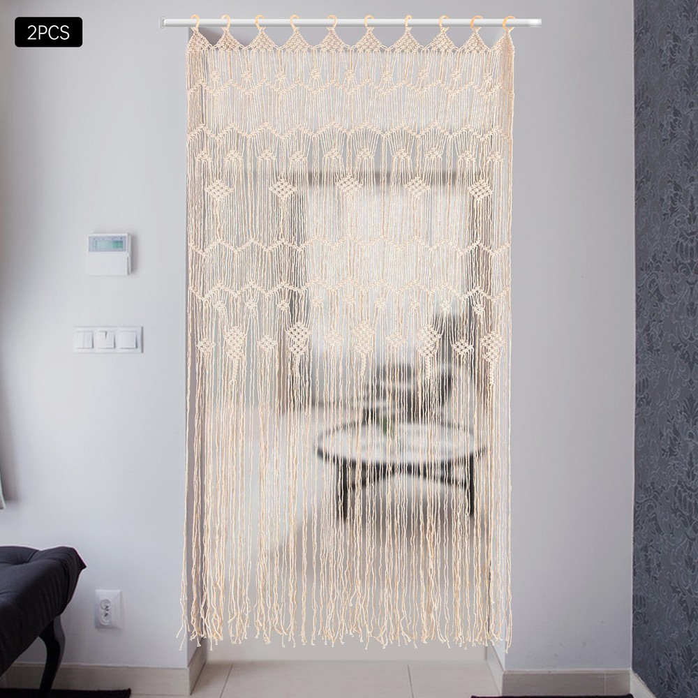 Large Macrame Wall Hanging Woven Handmade Curtain Window Curtain Boho Style