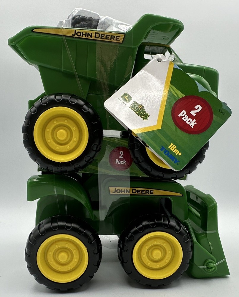 John Deere Truck & Front End Loader 2 Pack Kids Brand New Free Shipping 2023