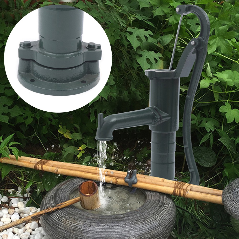 Hand Well pump Manual Deep Water Pump Cast Iron Handheld Press Garden
