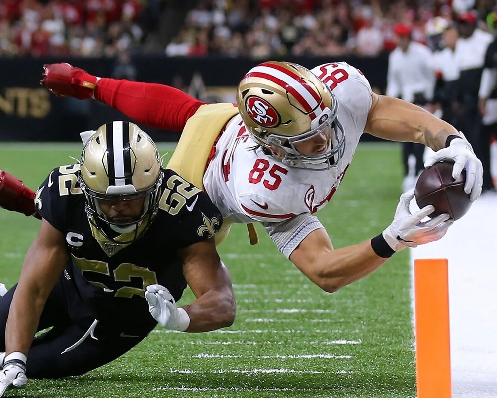 George Kittle San Francisco 49Ers Football Niners Vs Saints 8x10 PHOTO PRINT
