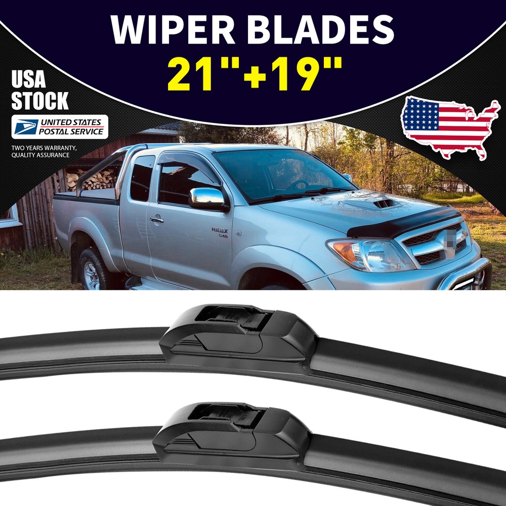 High-Performance J-Hook Frameless Windshield Wiper Blades 24Inch 19Inch Natural Rubber