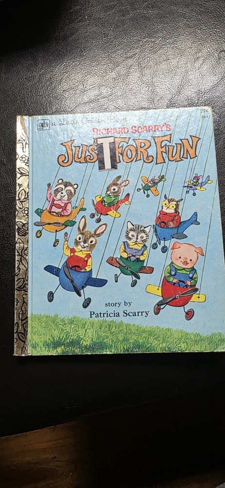 Richard Scarry's Just For Fun A Little Golden Book Vintage 1960