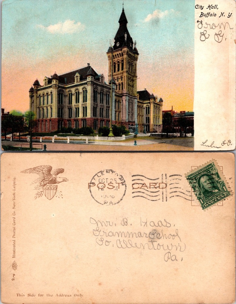 City Hall Buffalo New York NY Postcard