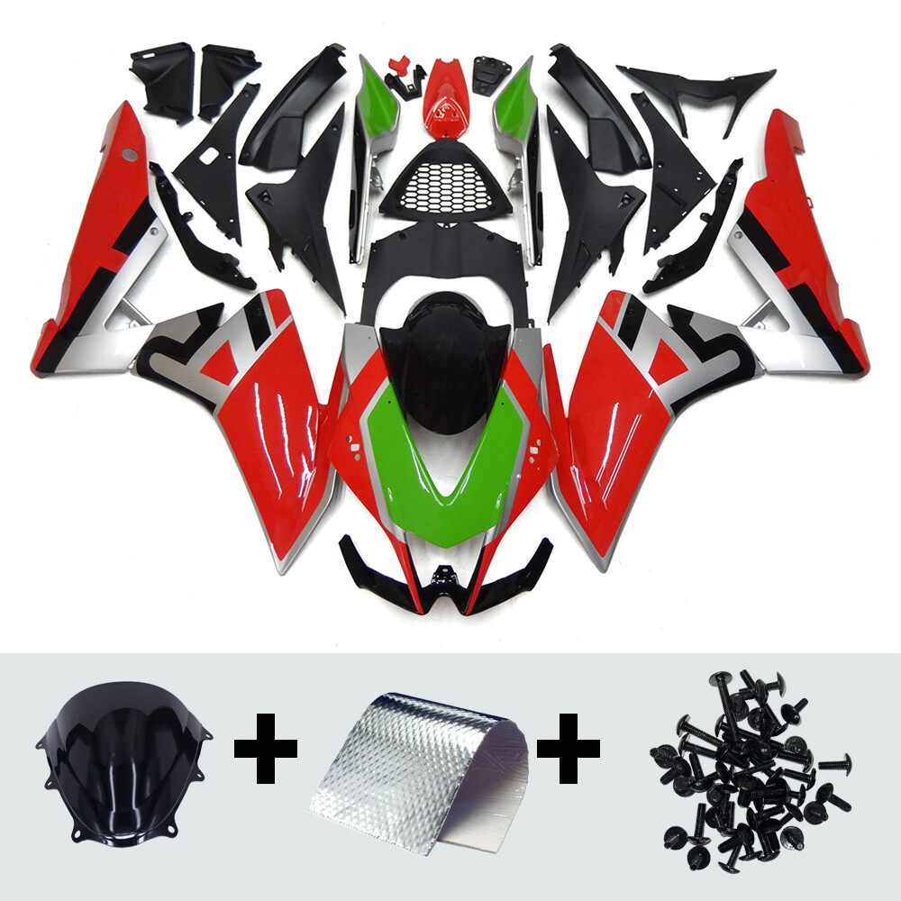 Silver Red Green Injection Fairing For Aprilia RSV4 1000 2010 -2015 ABS Bodywork