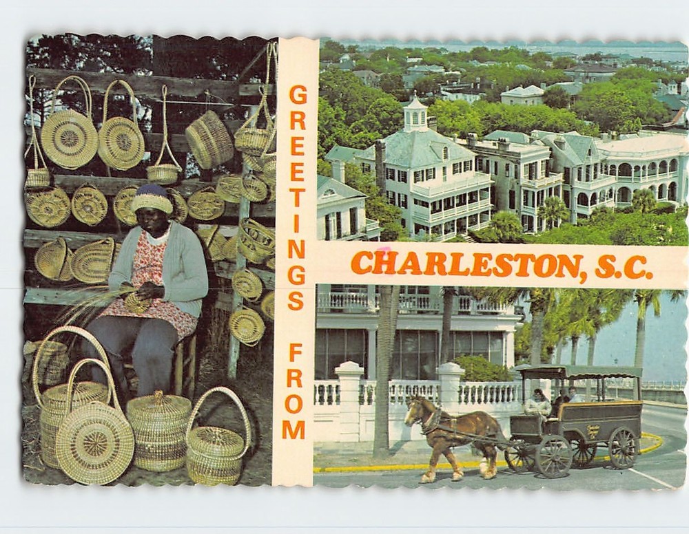 Postcard Scenes and Views in Charleston South Carolina USA