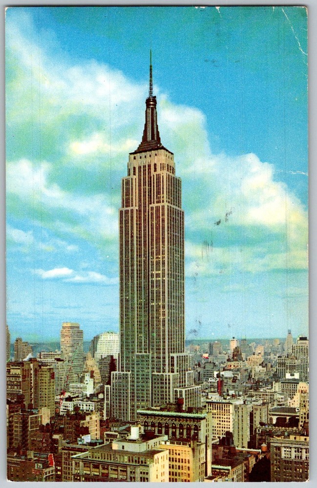 Vtg Postcard Empire State Building New York, NY 1950s