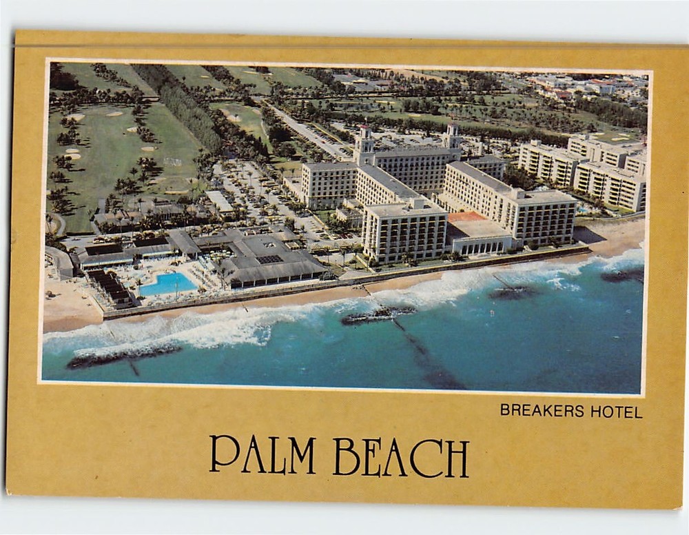 Postcard Breakers Hotel Palm Beach Florida USA