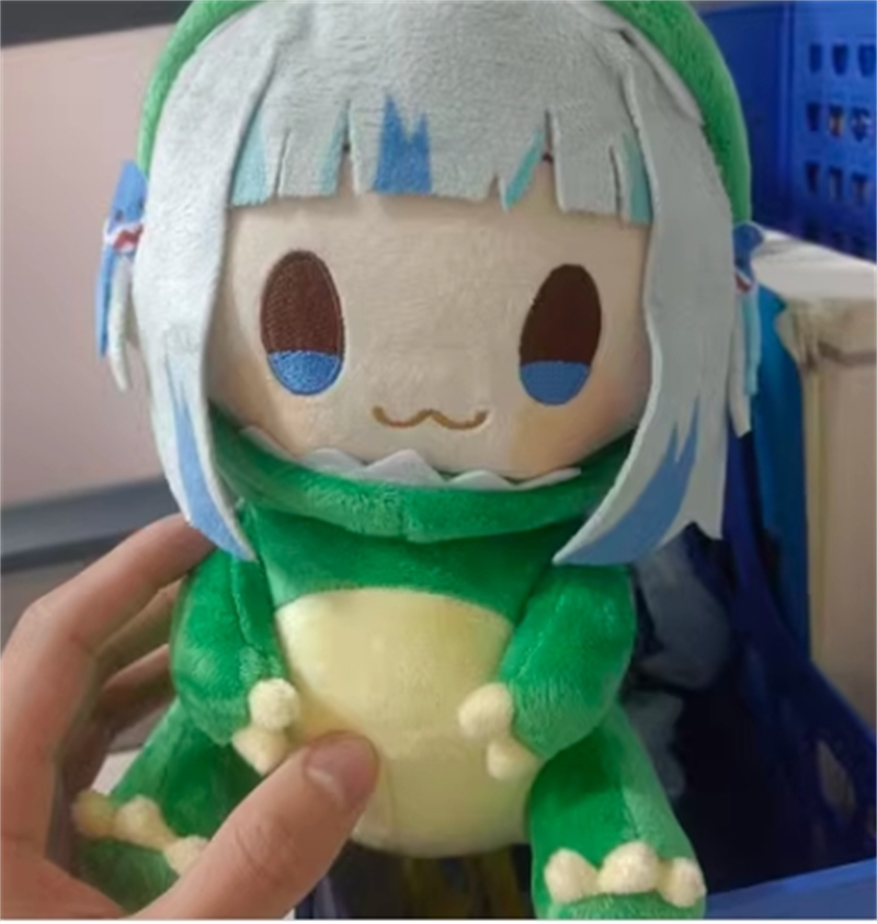 20cm Japan Orinigal Kawaii Gawr Gura Dino Plush Doll Stuffed Toy Pillow Gift New