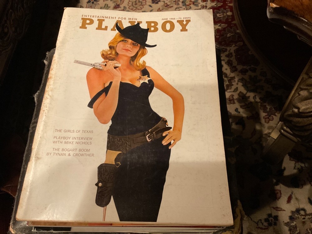 Playboy Magazine June 1966, The Girls Of Texas, Mike Nichols, Vargas, Bogart, Gd