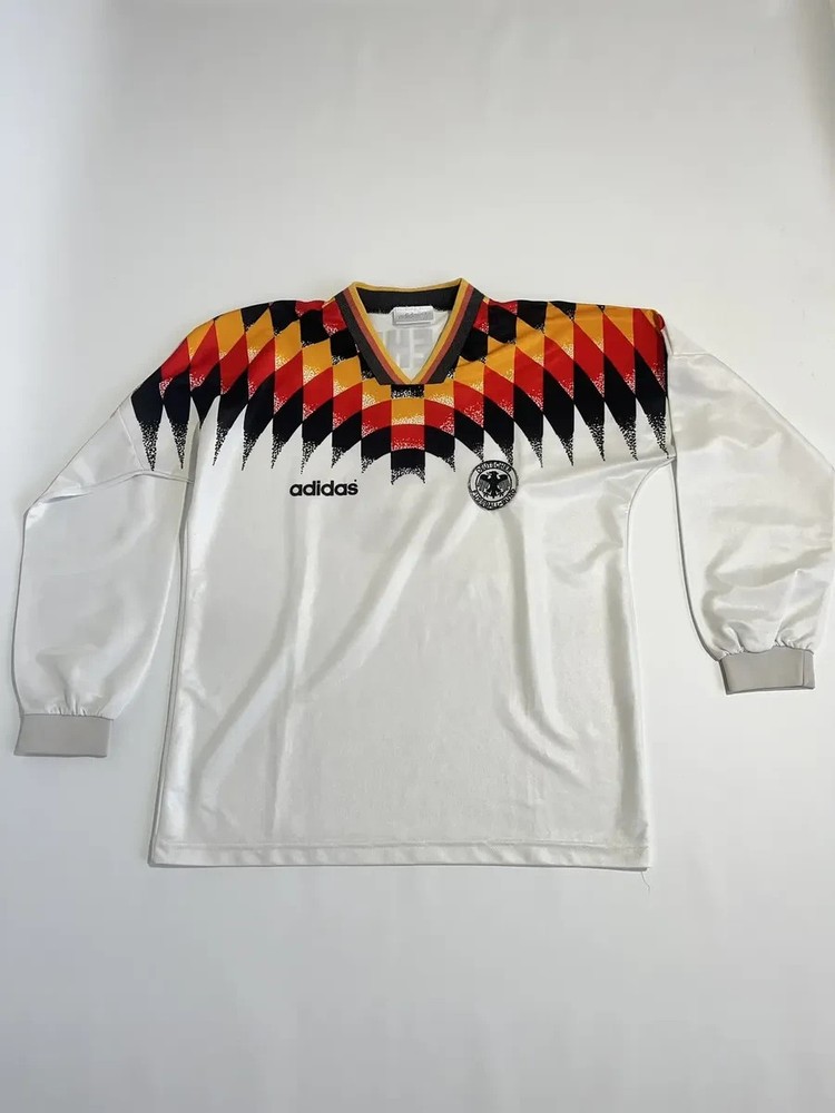 Germany national team home ADIDAS wc1994 long sleeves #3 BREHME TL