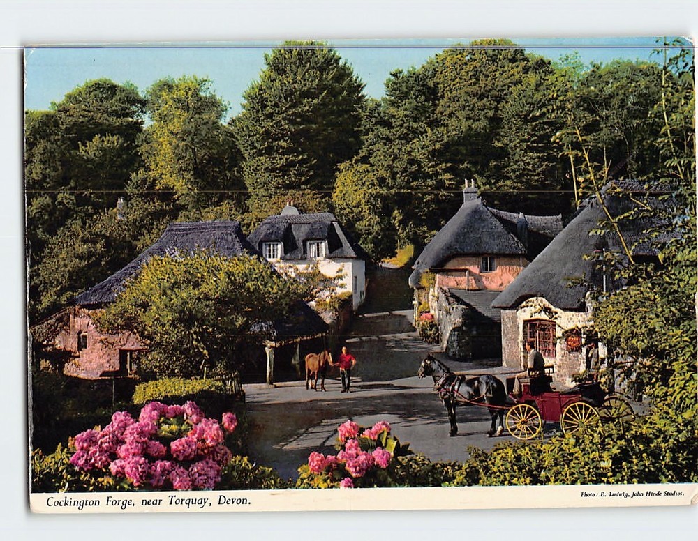 Postcard Cockington Forge Torquay England