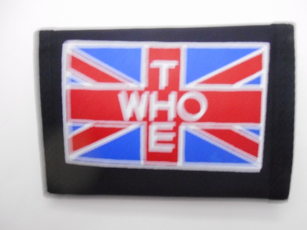 unad     THE WHO  PAIR OF NYLON /SELF CLOSURE WALLETS W/PICTURE HOLDERS 2PCS