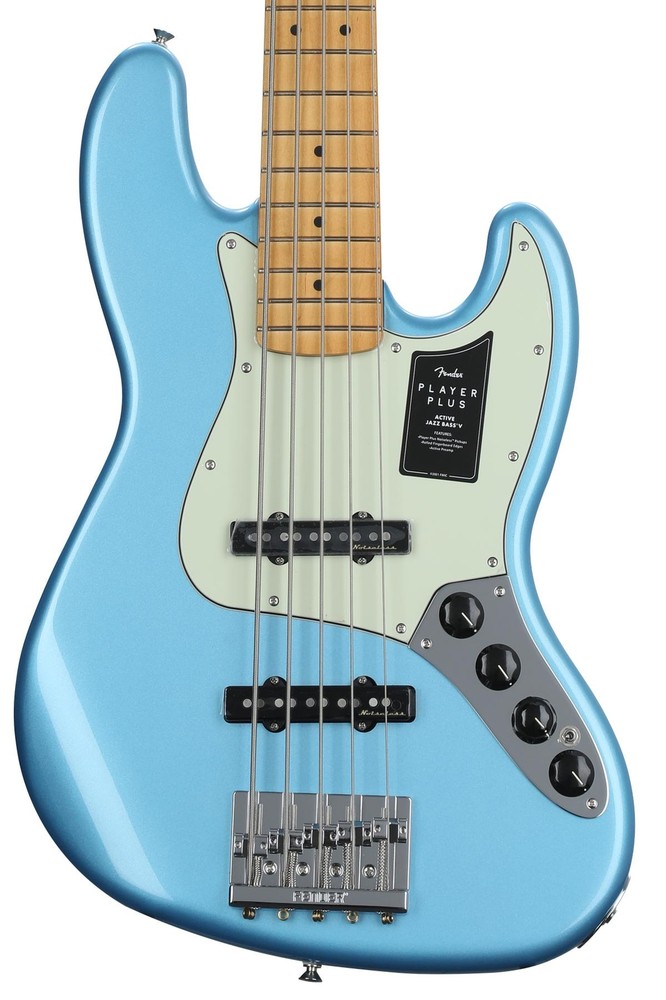 Fender Player Plus Active Jazz Bass V - Opal Spark with Maple Fingerboard