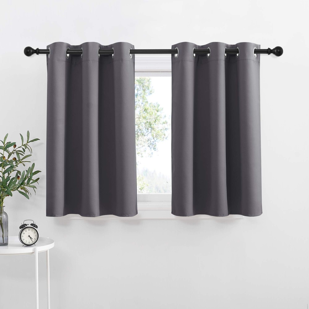 Thermal Insulated Blackout Grommet Kitchen Curtains for Energy Efficiency