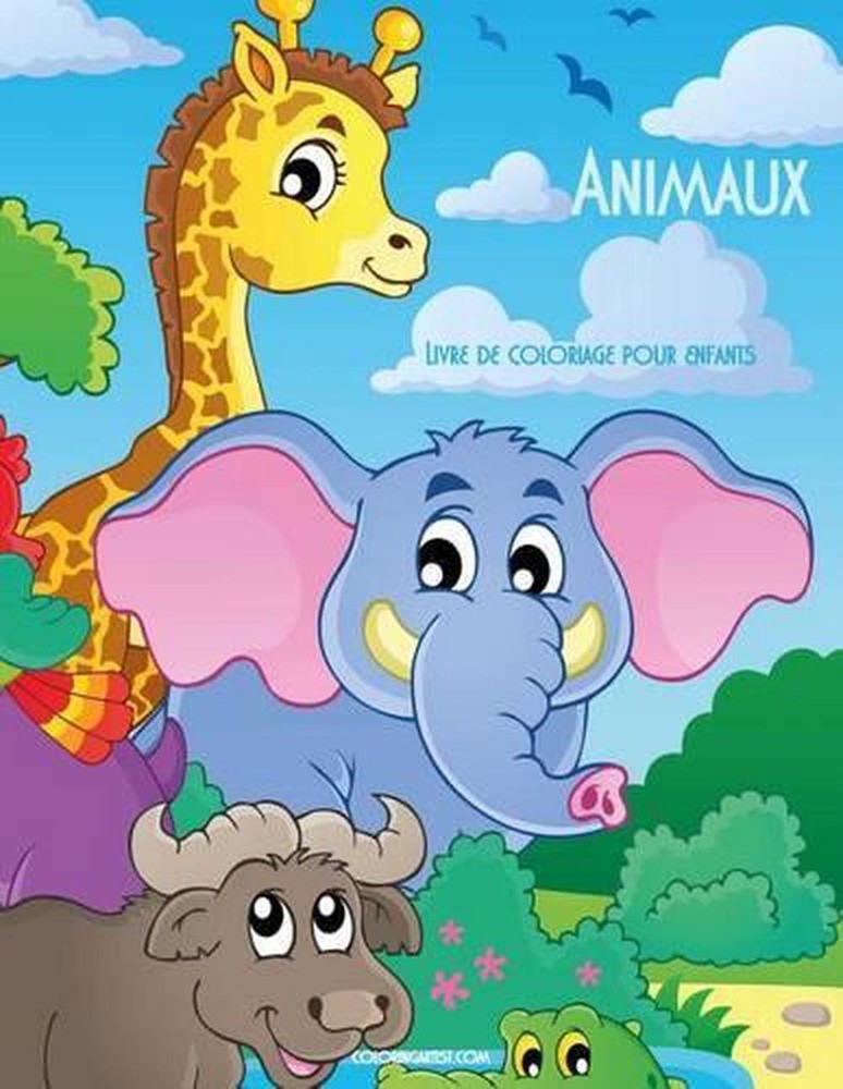 Livre de coloriage pour enfants Animaux 1 by Nick Snels (French) Paperback Book