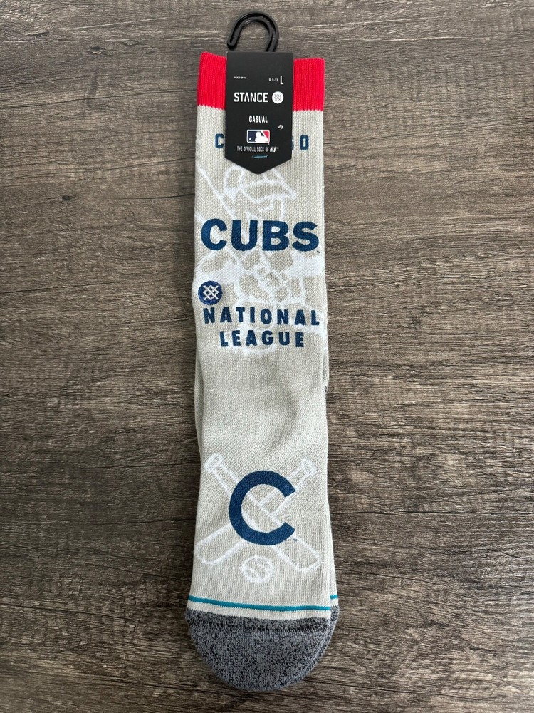 Stance x MLB Chicago Cubs Hey Batter Casual Crew Socks Men's LARGE 9-13 (NWT)