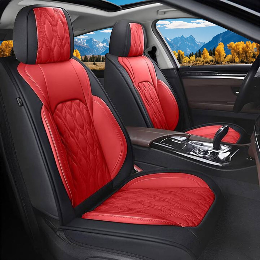 Car Front&Rear 5 Seat Covers Cushion PU Leather For Jeep Grand Cherokee2004-2010