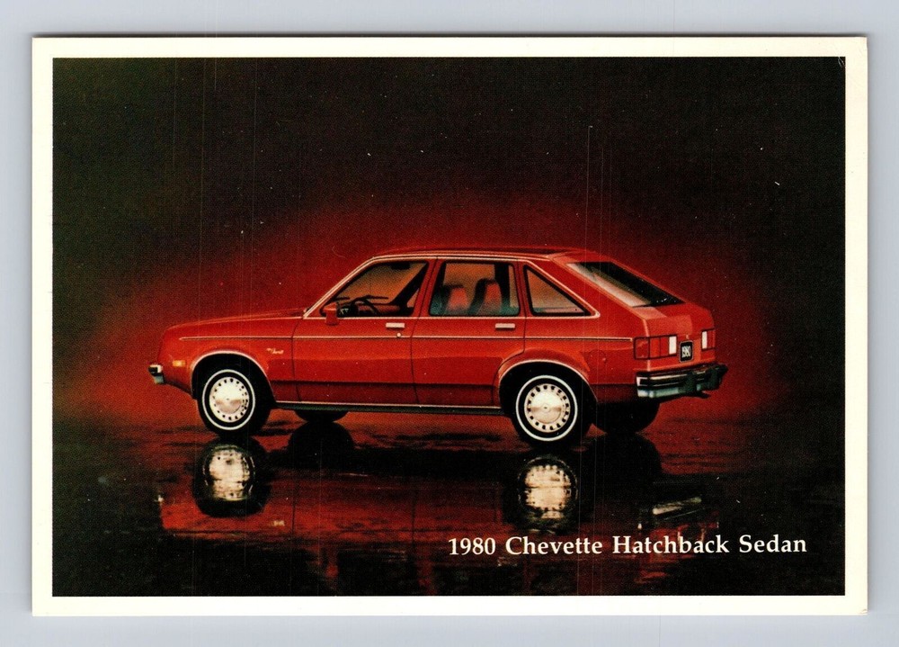 1980 Chevrette Hatchback Sedan, Car, Transportation, Antique, Vintage Postcard