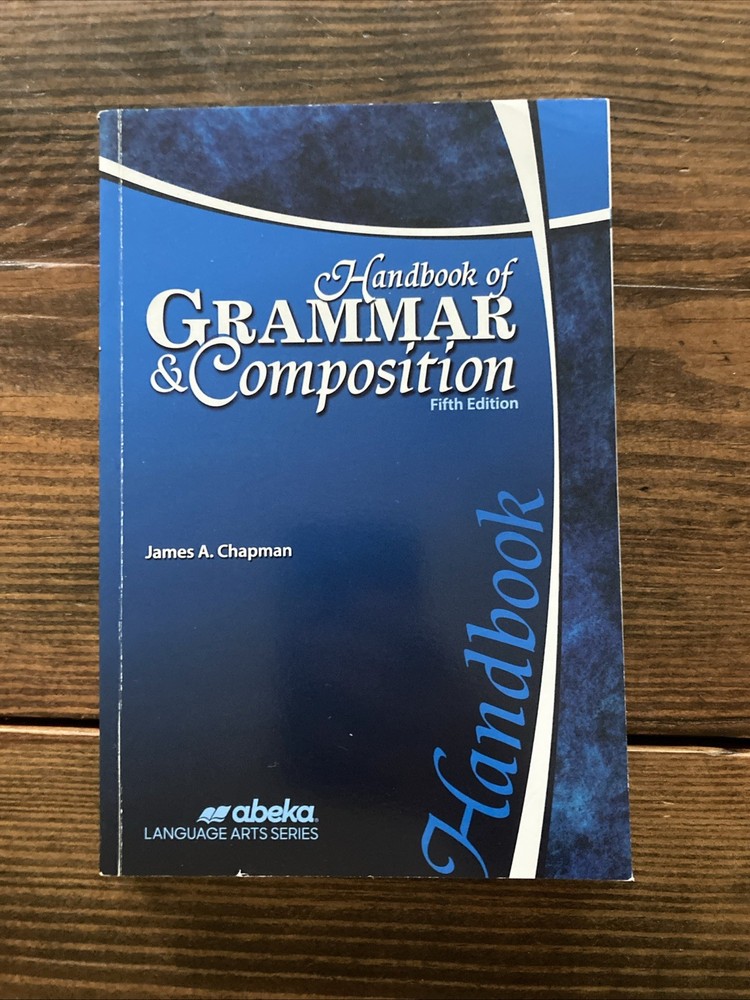 Abeka Handbook Of Grammar And Composition. Like New! Blank! 5th Edition.
