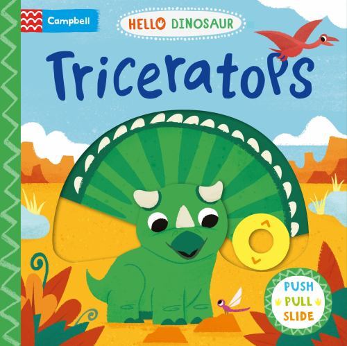 Triceratops : Push Pull Slide, Hardcover by Partington, David (ILT), Brand Ne...