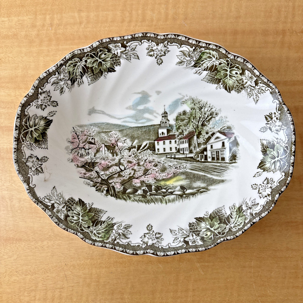 Vtg Johnson Bros Friendly VILLAGE GREEN 9