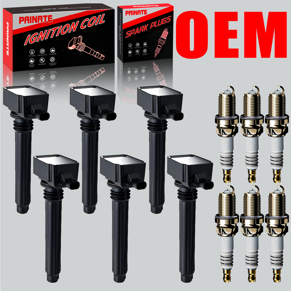 High-Performance OEM 6X Ignition Coil & Iridium Spark Plug for Chrysler Dodge Ram Jeep 3.6L UF648