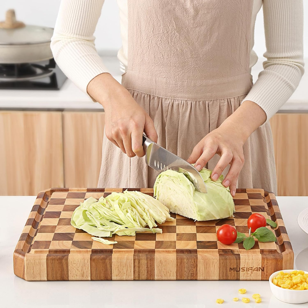 Acacia Wood Cutting Boards for Kitchen-Large Wooden Cutting Boards for Chopping-image
