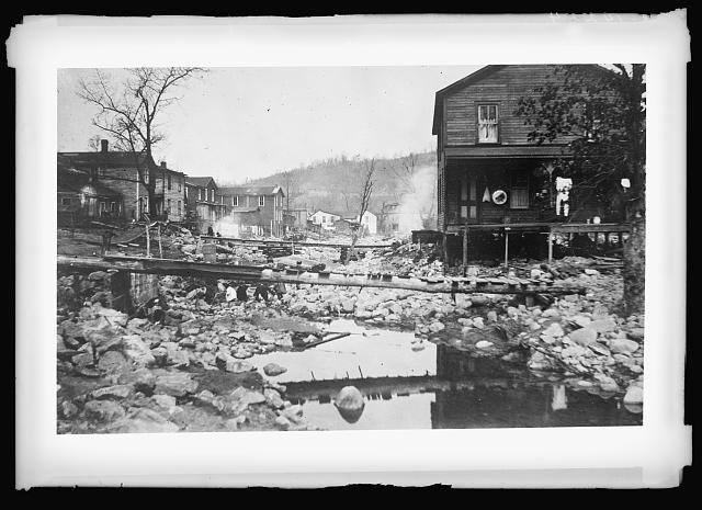 Photo:Kitzmiller Maryland Flood 1924 Flood Damage Homes
