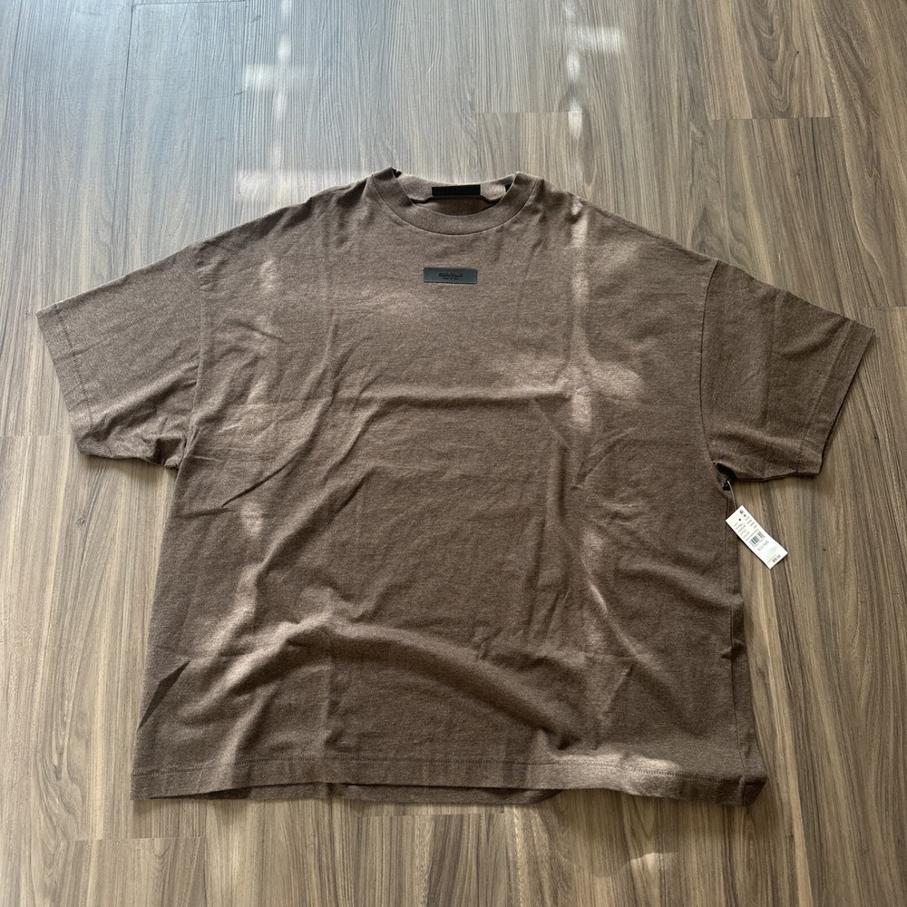 Fear of God Essentials Heather Wood Oversized Tee Mens XL Baggy Fit