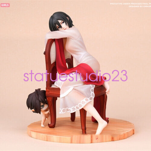 Chikara Studio Attack On Titan Mikasa·Ackerman Resin Statue In Stock H15cm New
