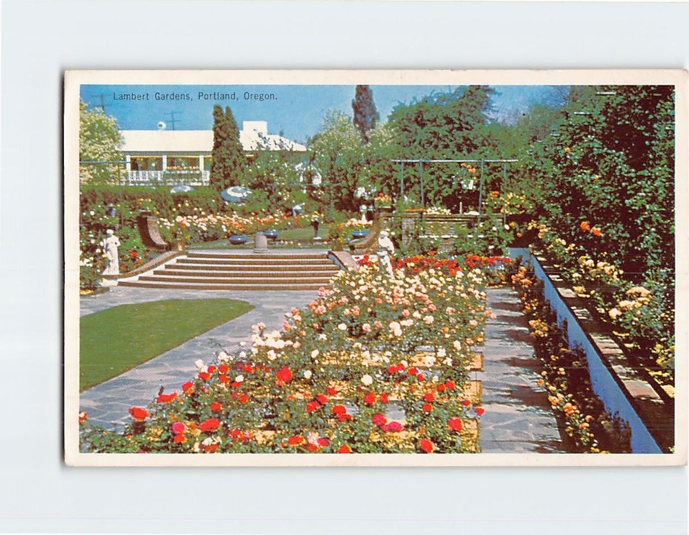 Postcard Lambert Gardens Portland Oregon USA