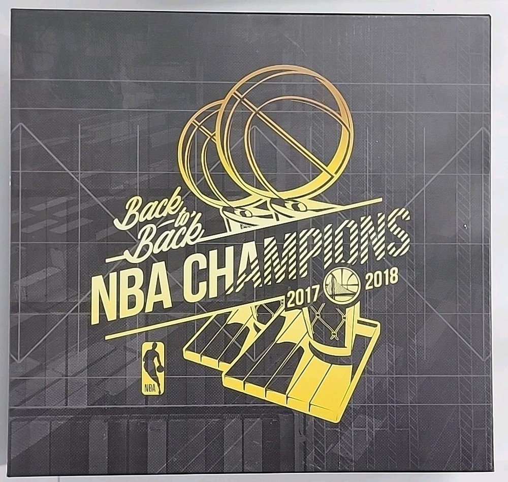 Golden State Warriors Bobblehead Set B2B 2017-2018 NBA Champions    (Open Box)