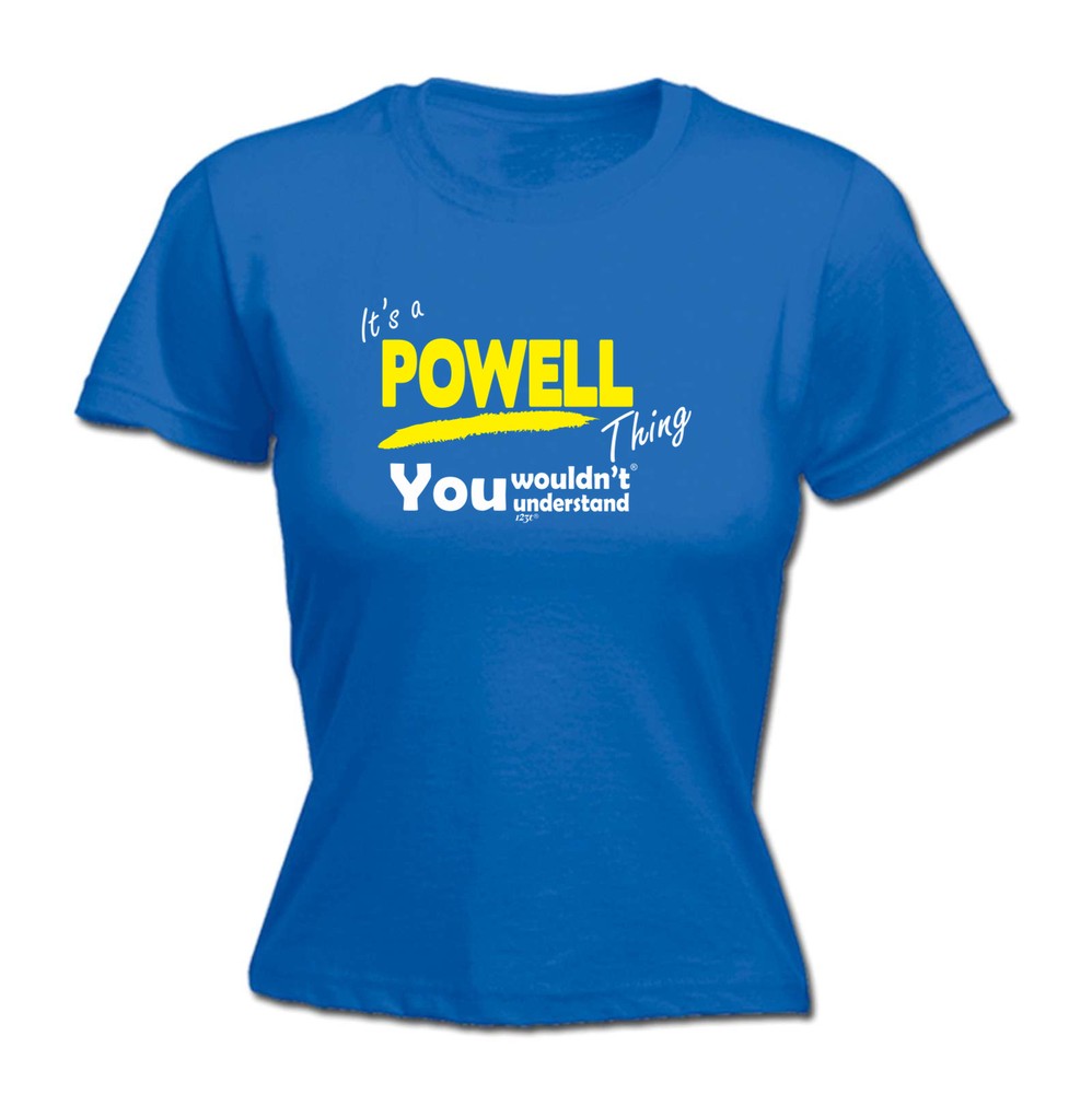 Powell V1 Surname Thing - Womens T Shirt Funny T-Shirt Novelty gift tshirt