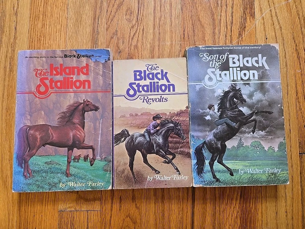 Vtg 70s Black Stallion Book Series Lot By Walter Farley