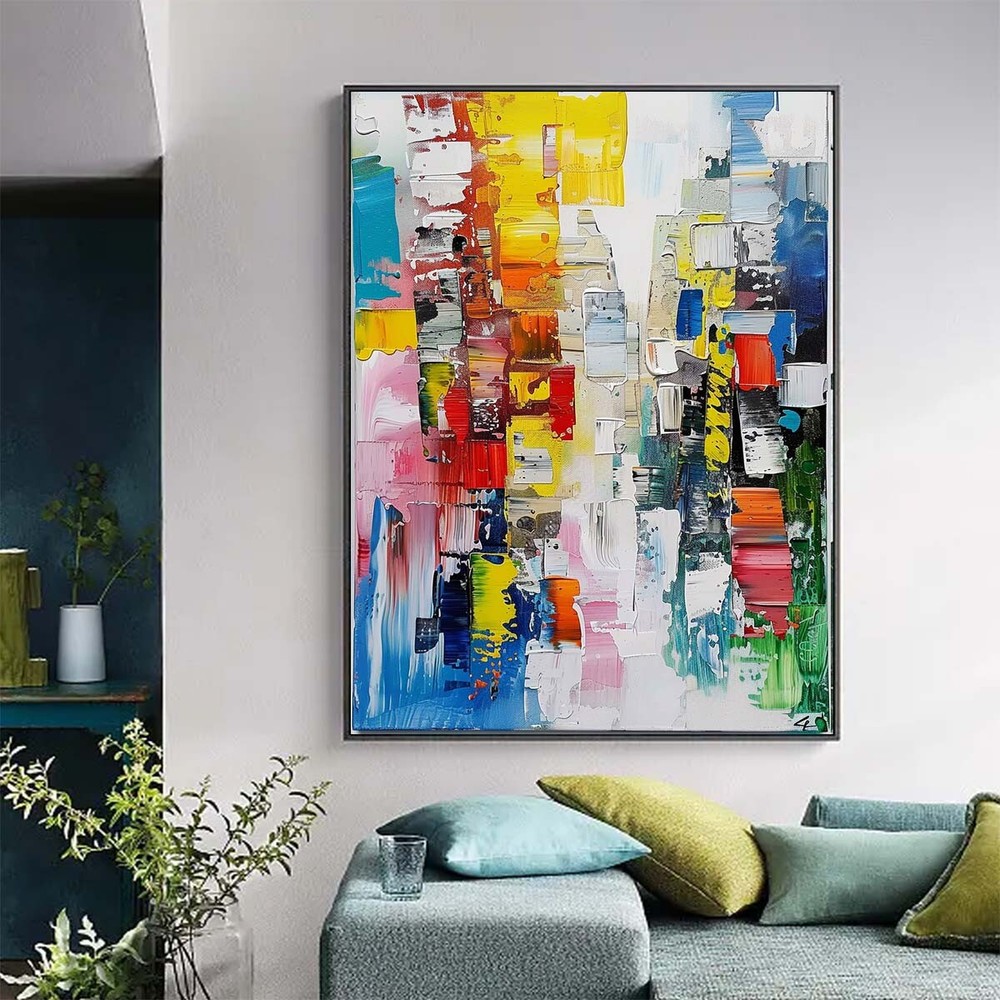 Pure hand painted Oil Painting Canvas Abstract Art Wall Living Room Decoration