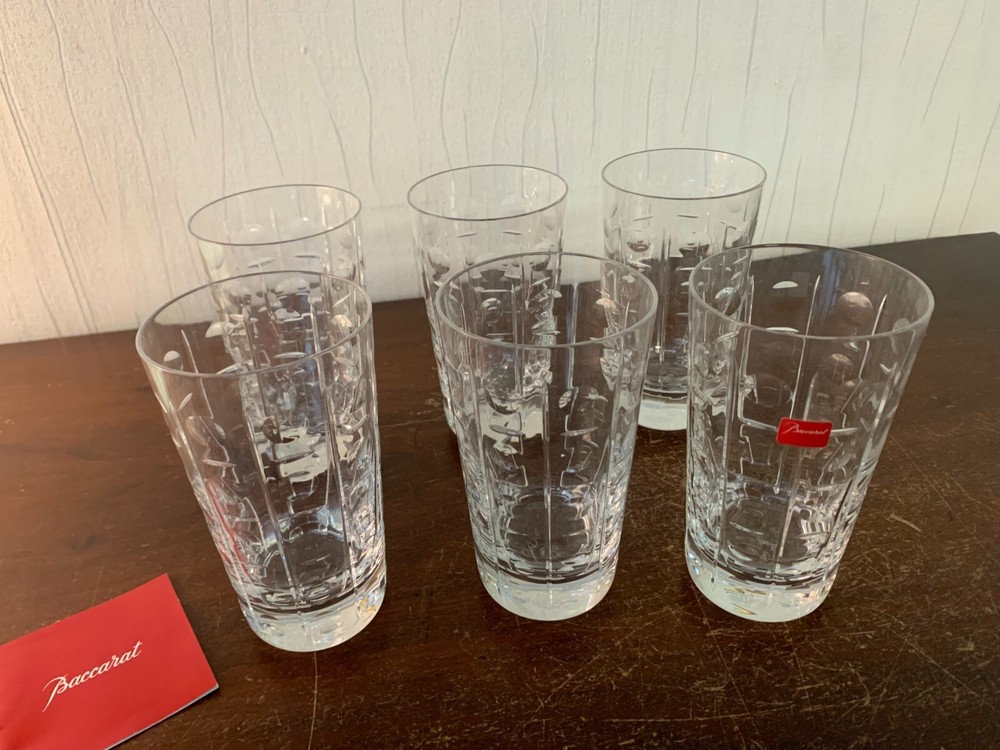 3 Orangeade Glasses Equinoxe Model In Baccarat Crystal (Price Per Unit)