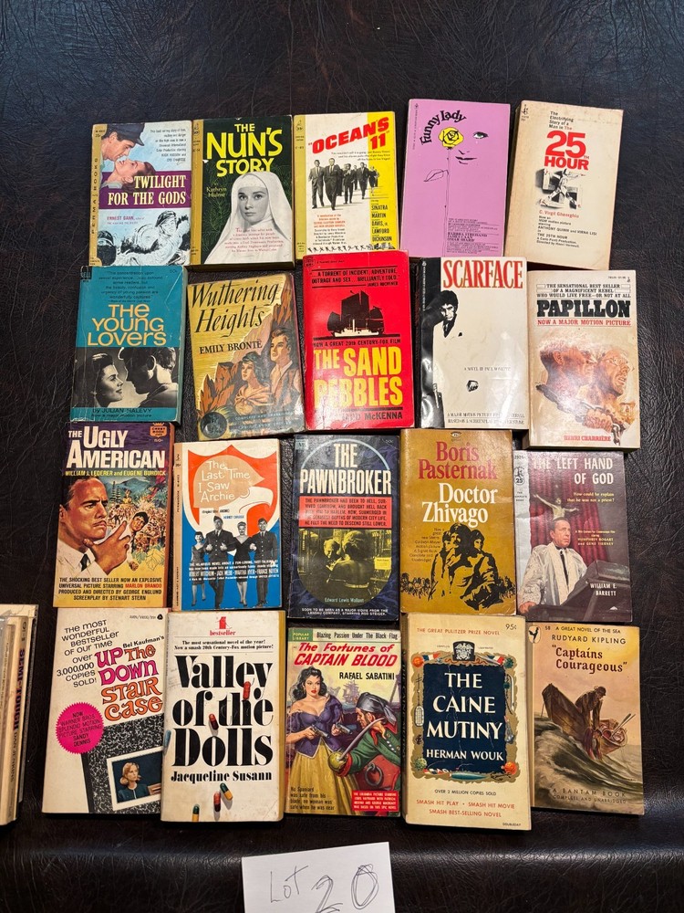 Lot 20 - Twenty Movie tie-in paperbacks average VG 1940s-2000s see photos